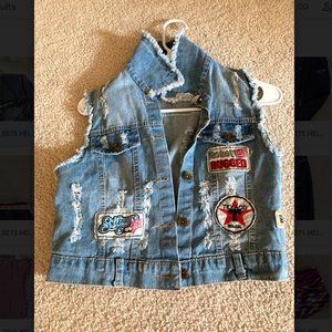 Crop Jean Jacket Ripped